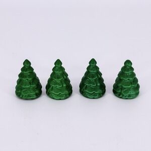 Lincoln Logs Evergreen Tree Lot of 4 Green Replacement Parts Accessories